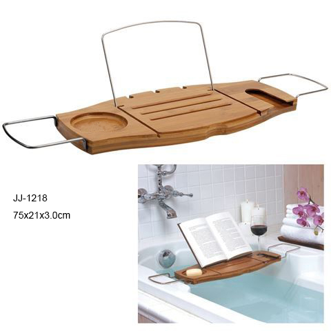 bamboo bath caddy