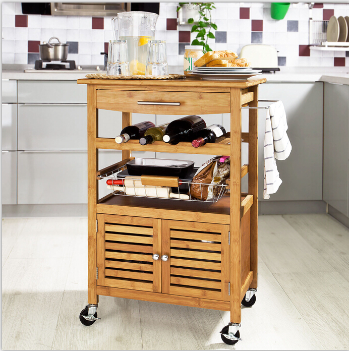 bamboo kitchen buffet car