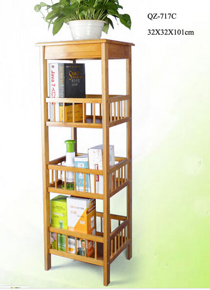 3-layer bamboo bathroom shelves
