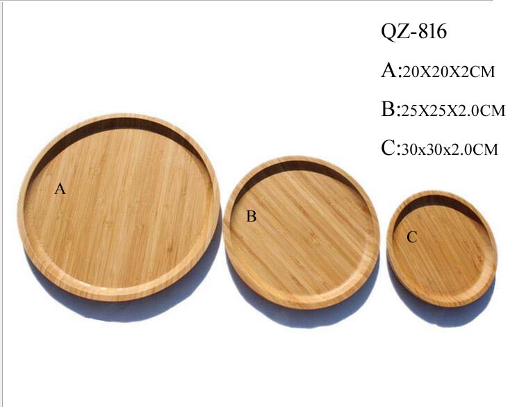Bamboo fruit tray set