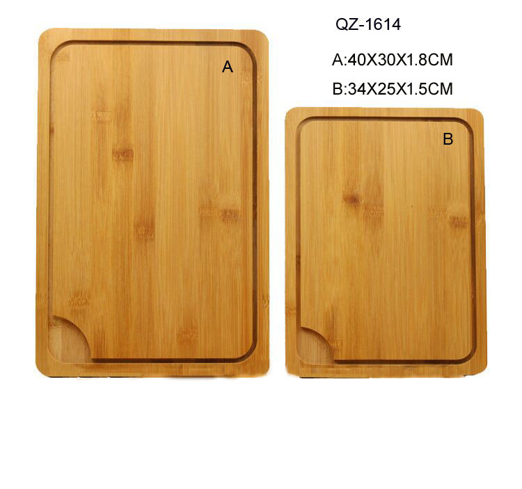 Bamboo chopping board with juice groove
